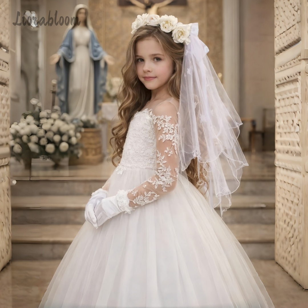 Formal Attire Woman - Sukienka ślubna z koronką dla dziewczynek,