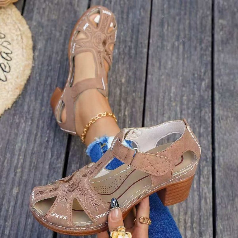 Damskie sandały na średnim obc – Formal Women Daily Wear Footwear recenzja i cena