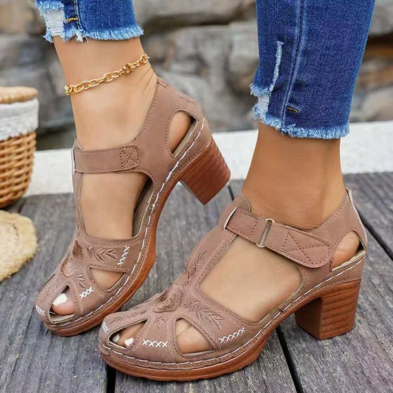 Damskie sandały na średnim obc – Formal Women Daily Wear Footwear recenzja i cena