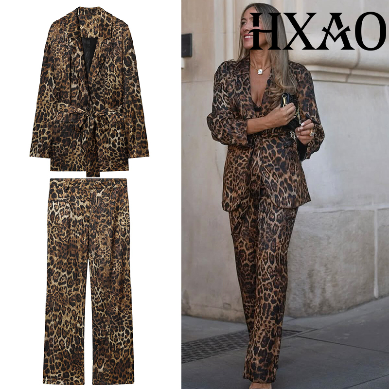 Zestawy spodni HXAO Leopard, 2 – Women'S Formal Wear Suits recenzja i cena