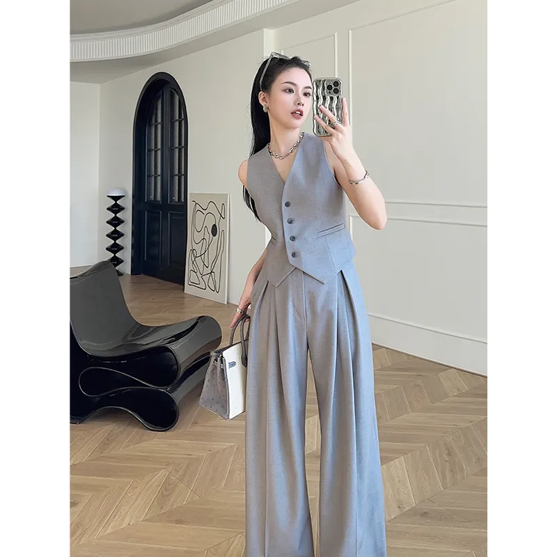 Damski zestaw: bezrękawnik i s – Women'S Formal Wear Suits recenzja i cena